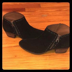 Lucky Brand Black Booties, Size 8 1/2